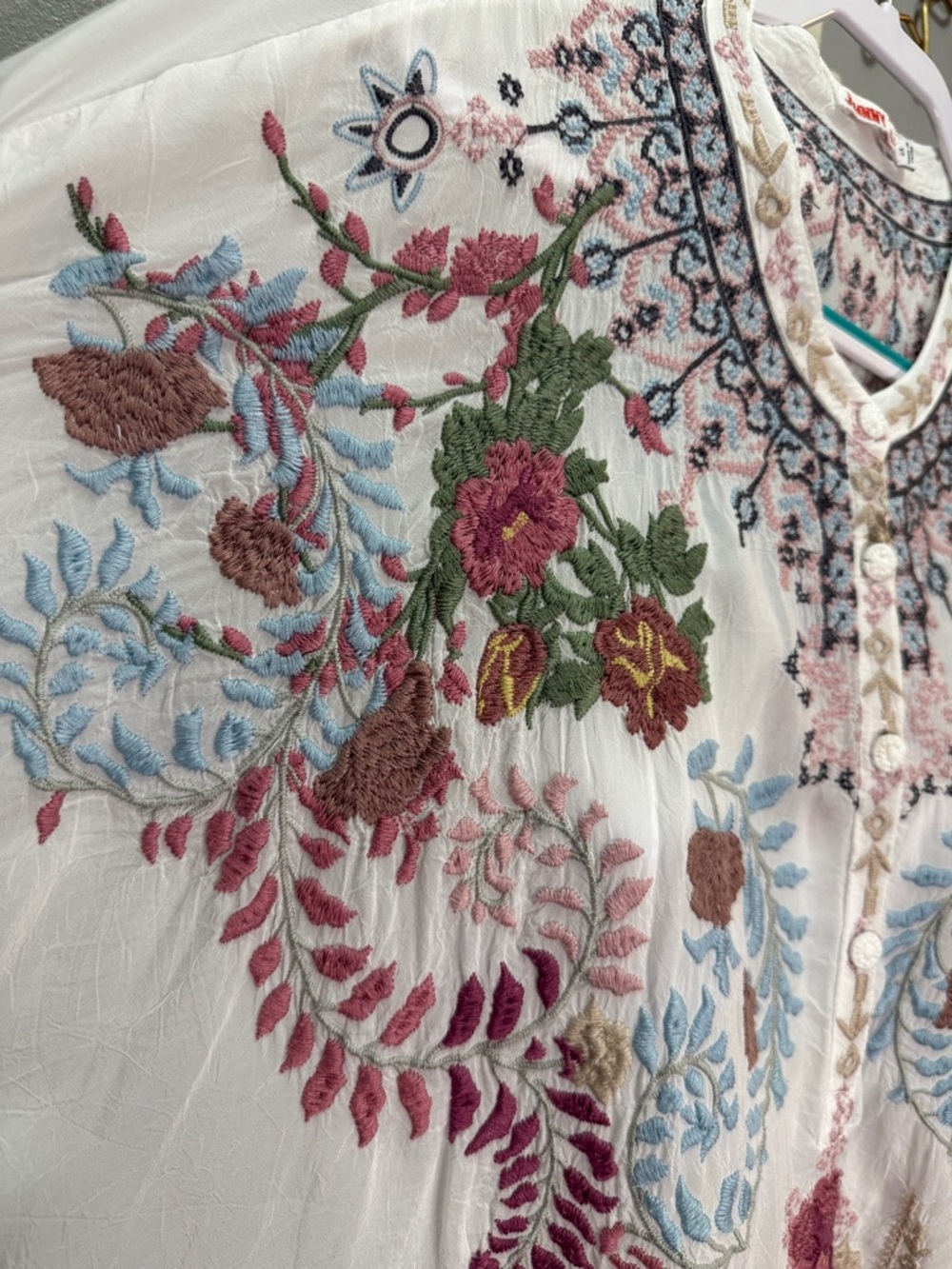 Johnny Was Sundae Embroidered Tunic 2X - Picture 5 of 8